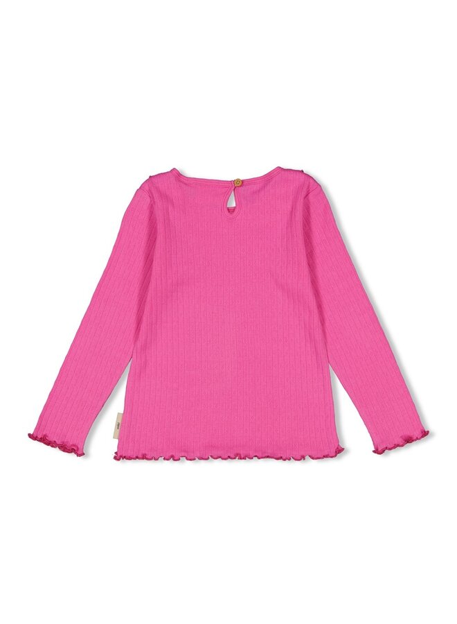 Jubel - Longsleeve rib - Dream About Summer – licht roze