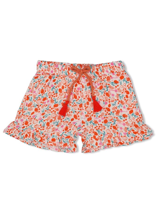 Short AOP ruches - Berry Nice – rood