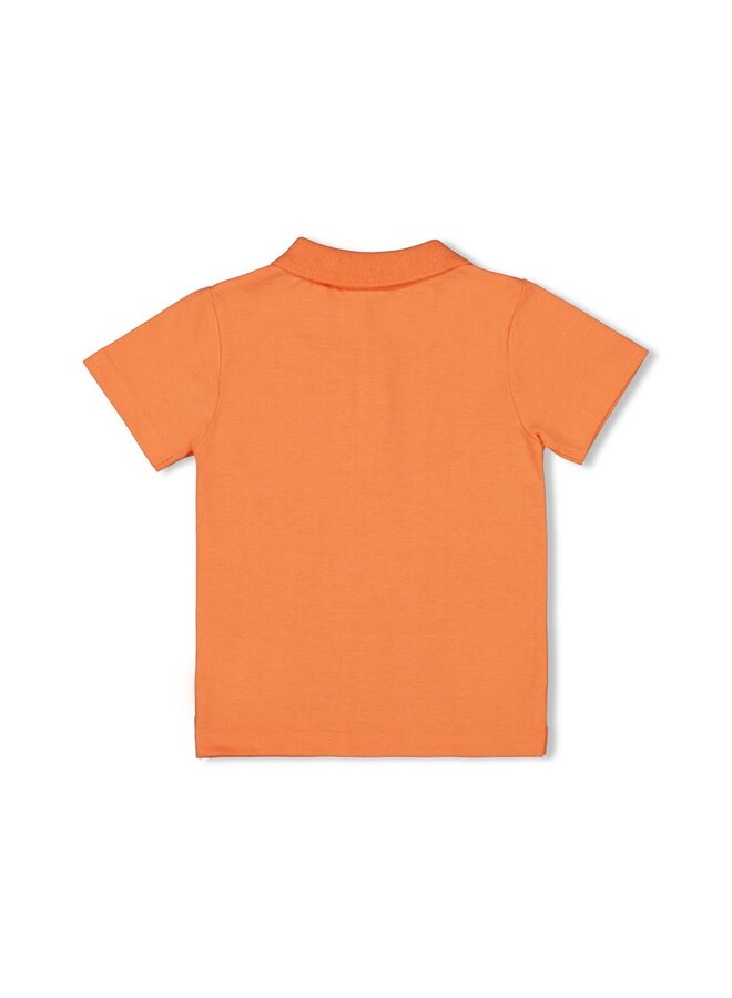 Sturdy - Polo – Checkmate – neon oranje