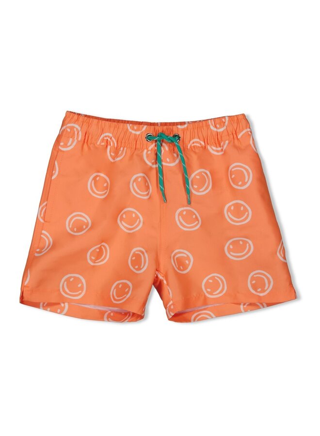 Sturdy - Zwemshort AOP – Checkmate – neon oranje