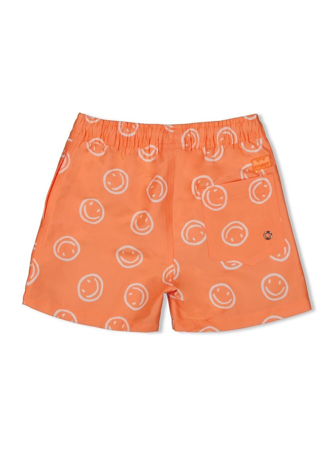 Sturdy - Zwemshort AOP – Checkmate – neon oranje