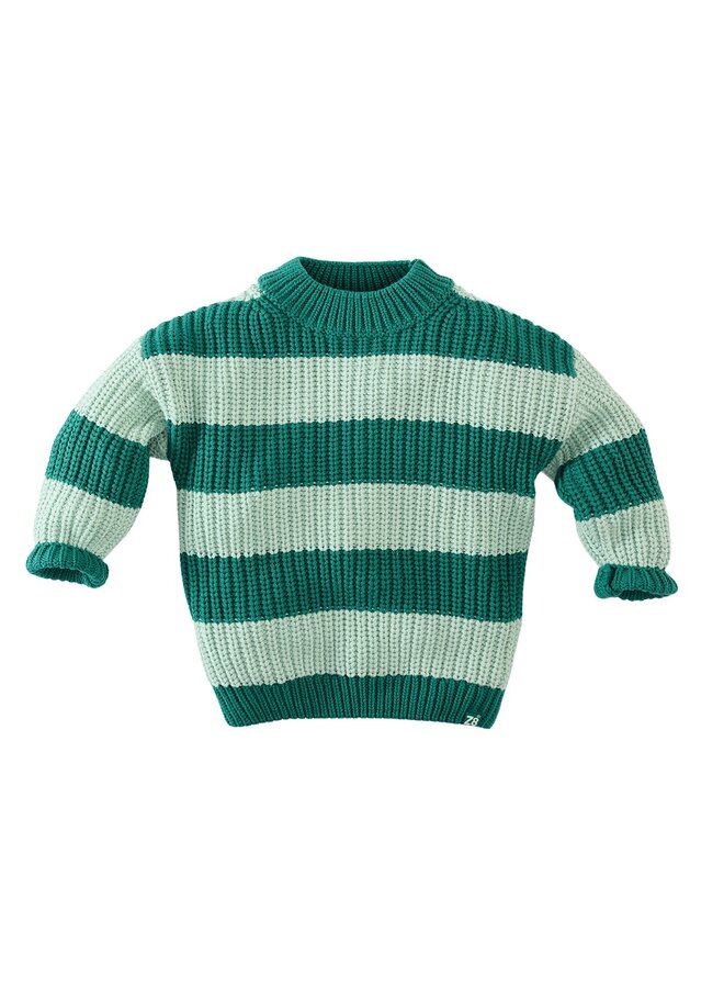 Melicio - sweater - Easy emerald/Summer salix