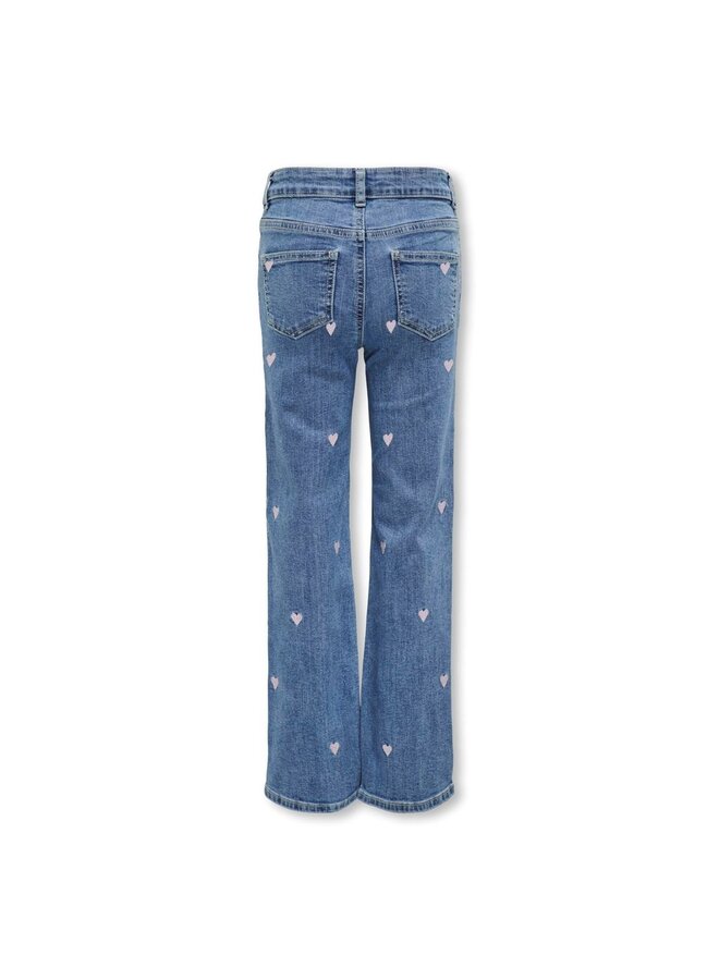 Kids Only - Juicy Wide leg heart – Light medium blue denim