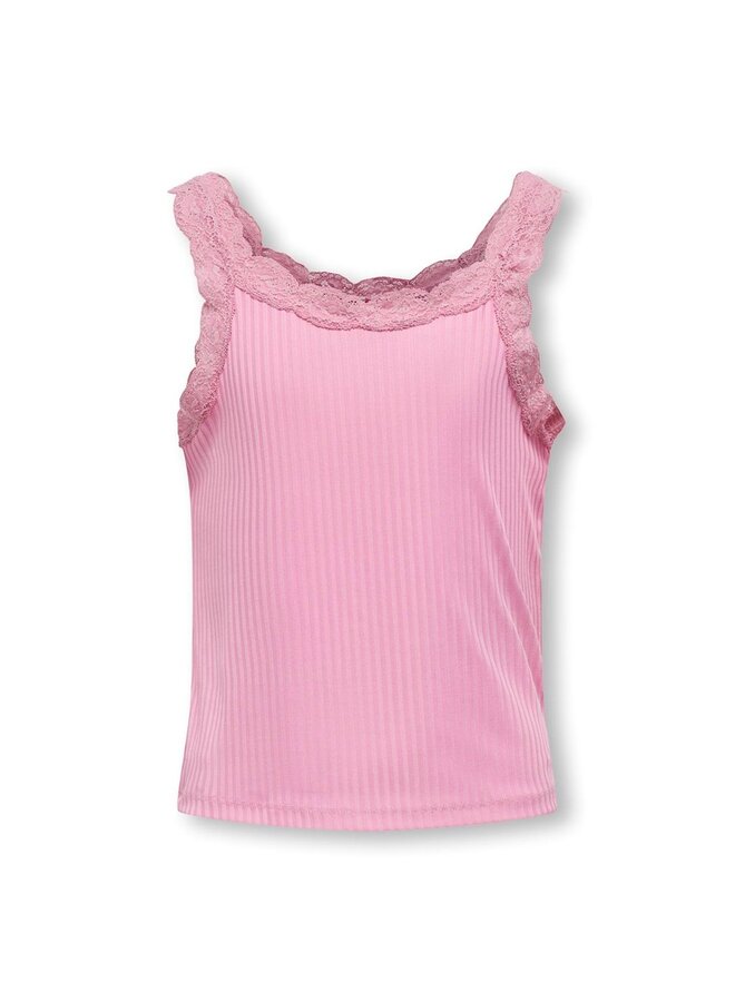 Kids Only - Mila lace tank top – Begonia pink