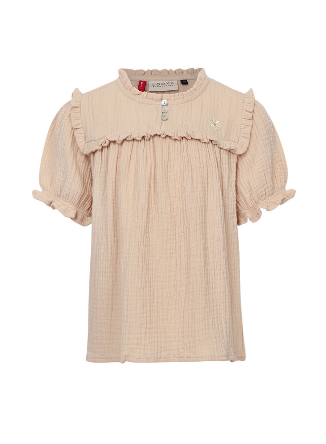 Looxs Little - Little top short sleeves -  Bisquit