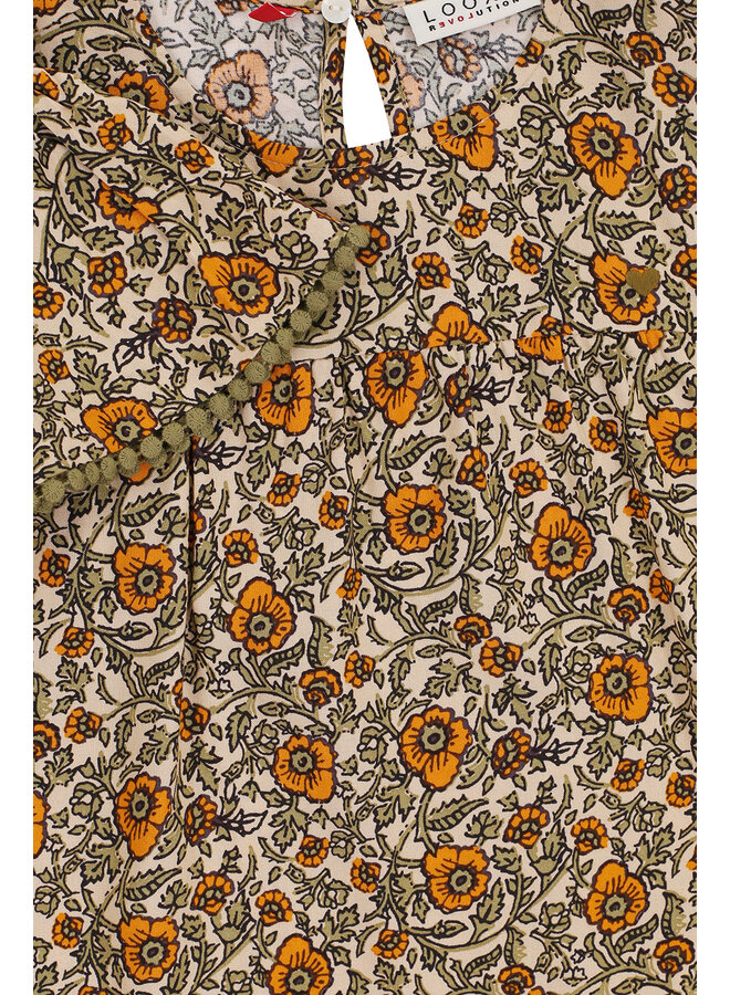 Looxs Little - Little floral blouse -Orange Floral