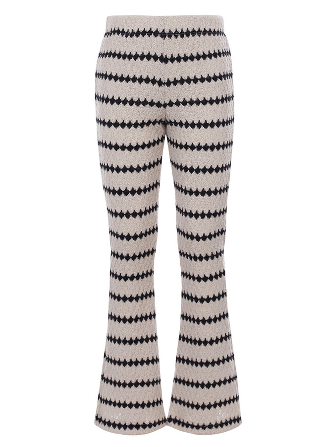 Little knitted flare pants -  Bisquit