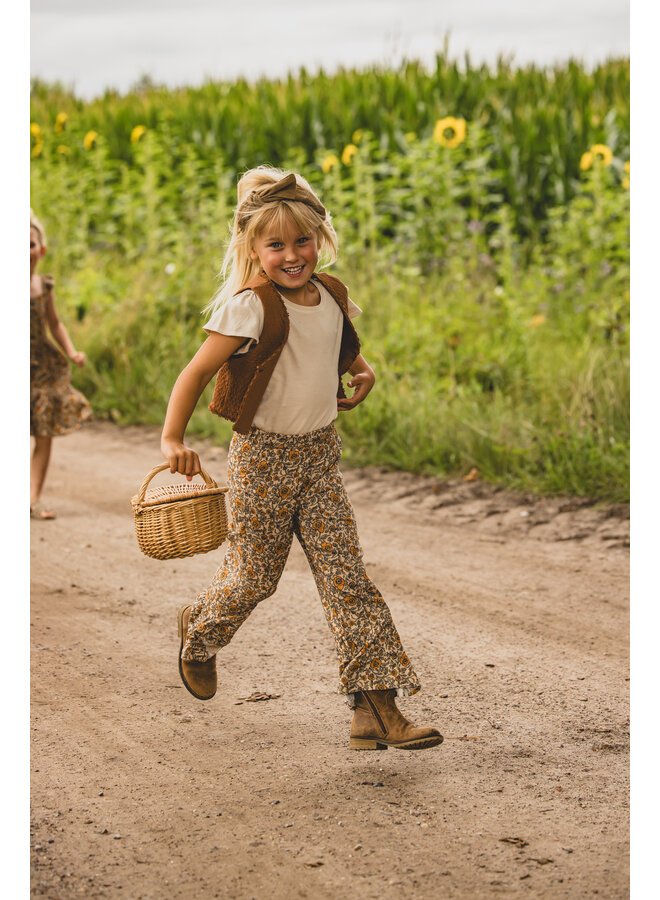 Looxs Little - Little flower pants - Orange Floral