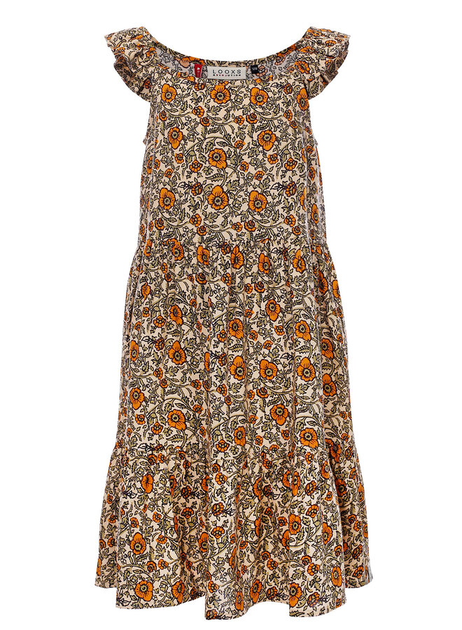 Little dress- Orange Floral