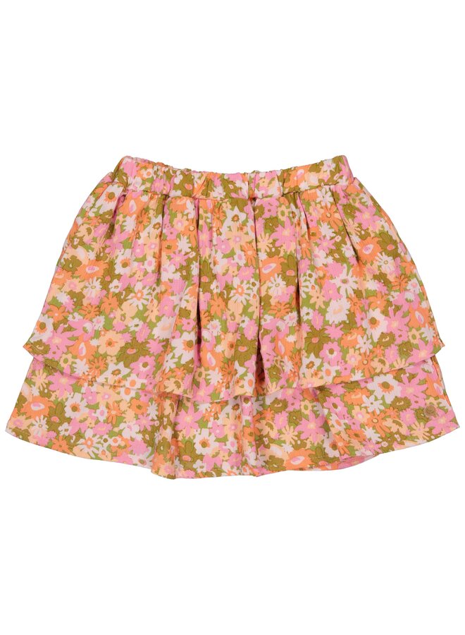 Quapi - Bregje – Skirt - AOP Pink Flower