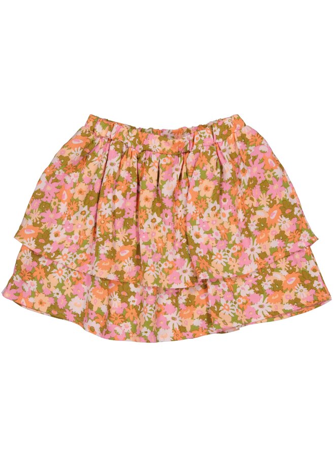 Quapi - Bregje – Skirt - AOP Pink Flower