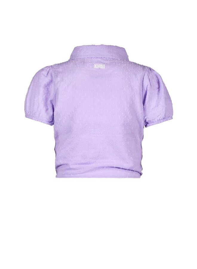 B.Nosy - Vajenne - girls knot blouse – Lavender