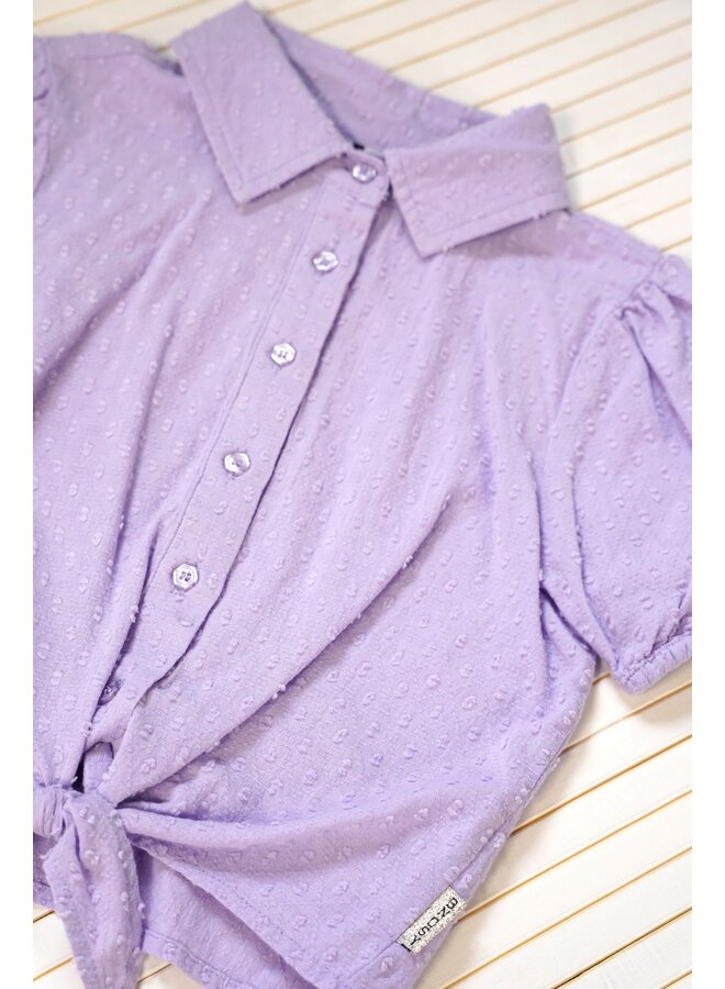 B.Nosy - Vajenne - girls knot blouse – Lavender