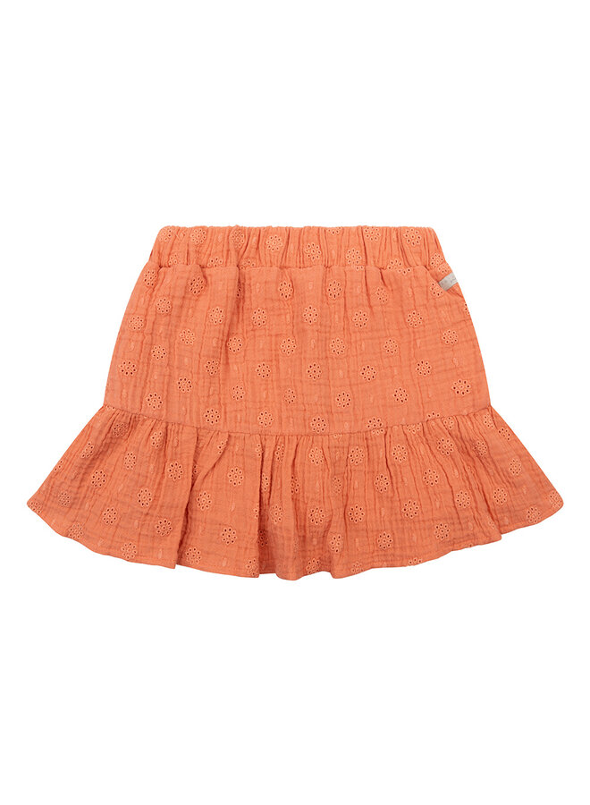 Daily7 - Skirt Muslin Broderie – Peach Melba