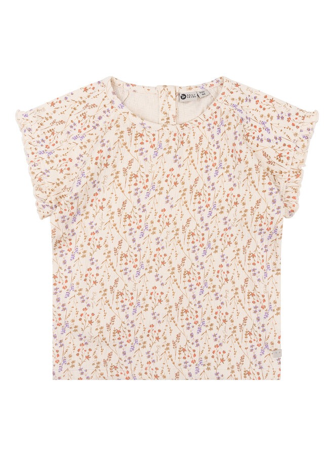 Organic T-shirt Structure Mille Fleur – Sandshell