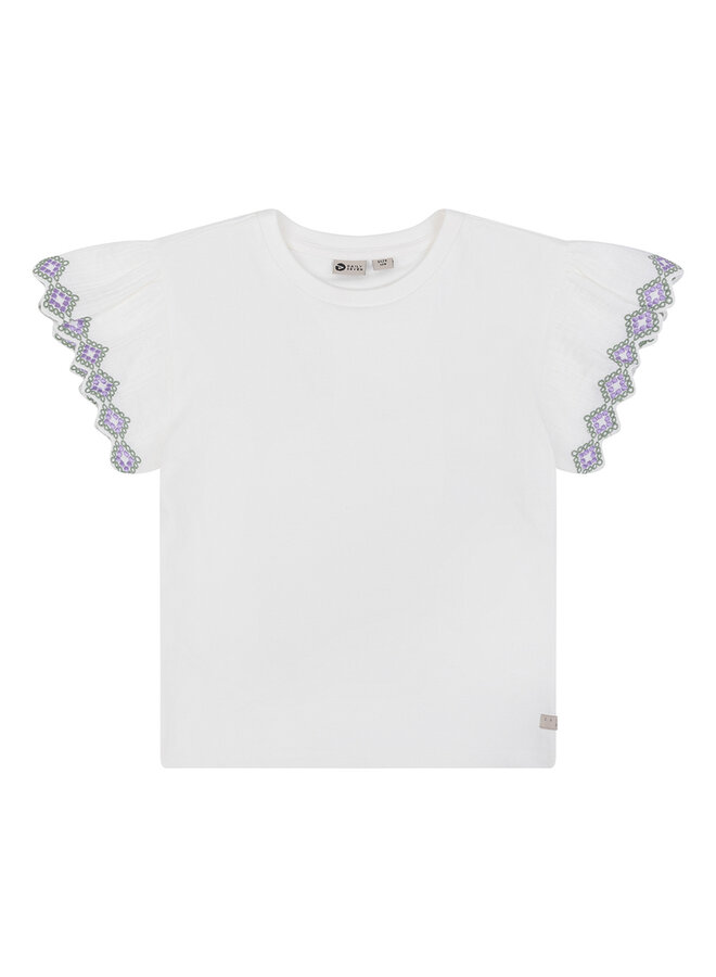 Daily7 - T-Shirt Broderie – Off White