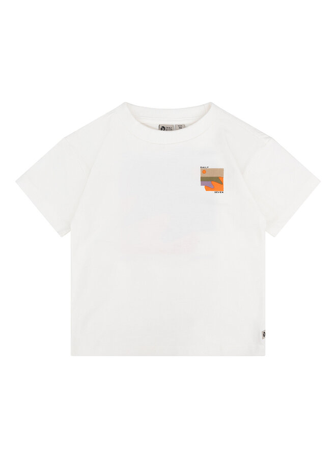 Organic T-shirt Daily 7 Waves – Off White