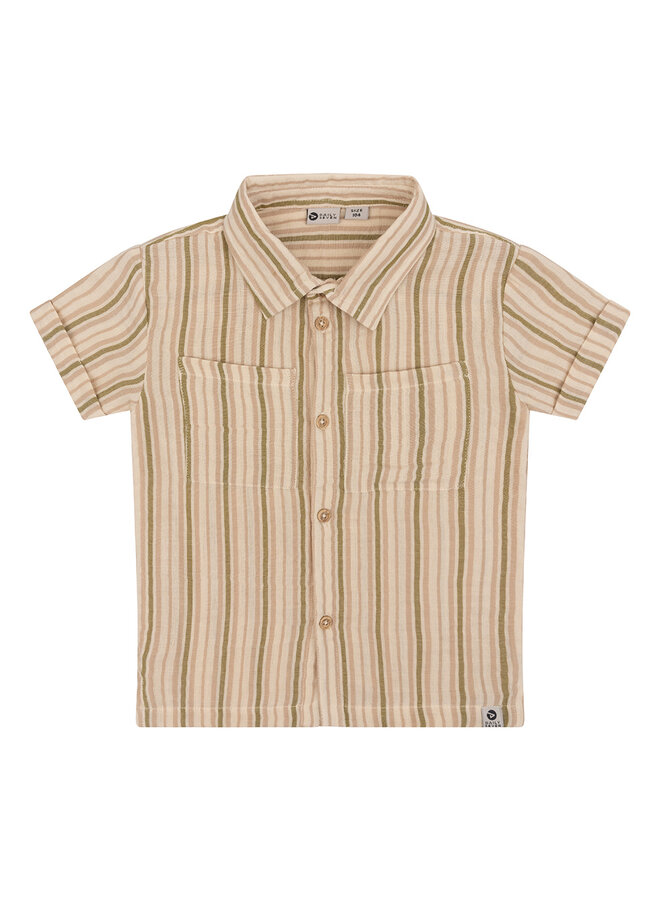 Shirt Shortsleeve Stripe – Sandshell