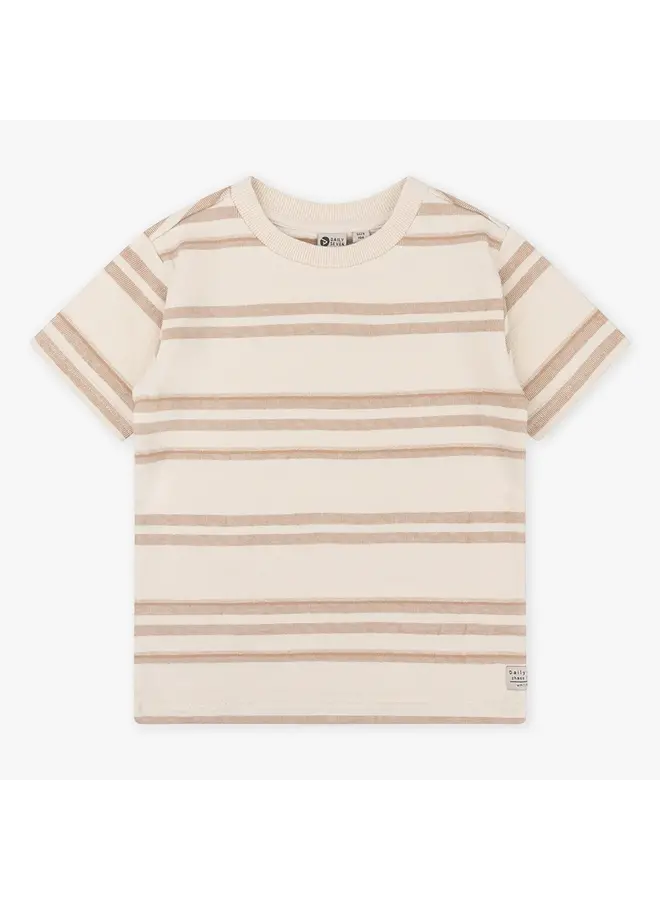 Daily7 - Organic T-shirt Stripe – Sandshell