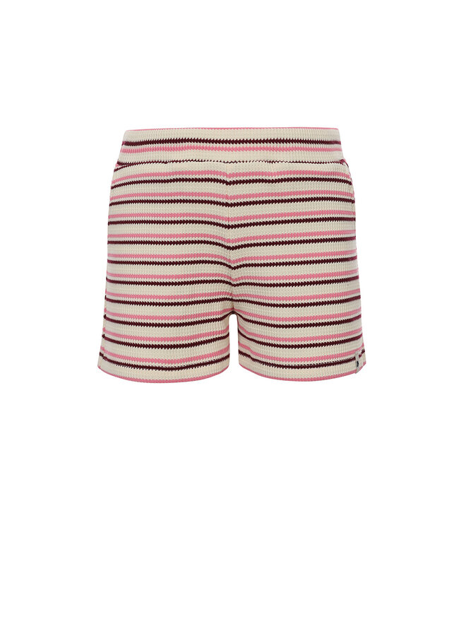 Little knitted short – Pink Summer Stripe