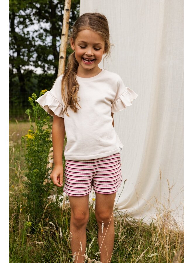 Looxs Little - Little knitted short – Pink Summer Stripe