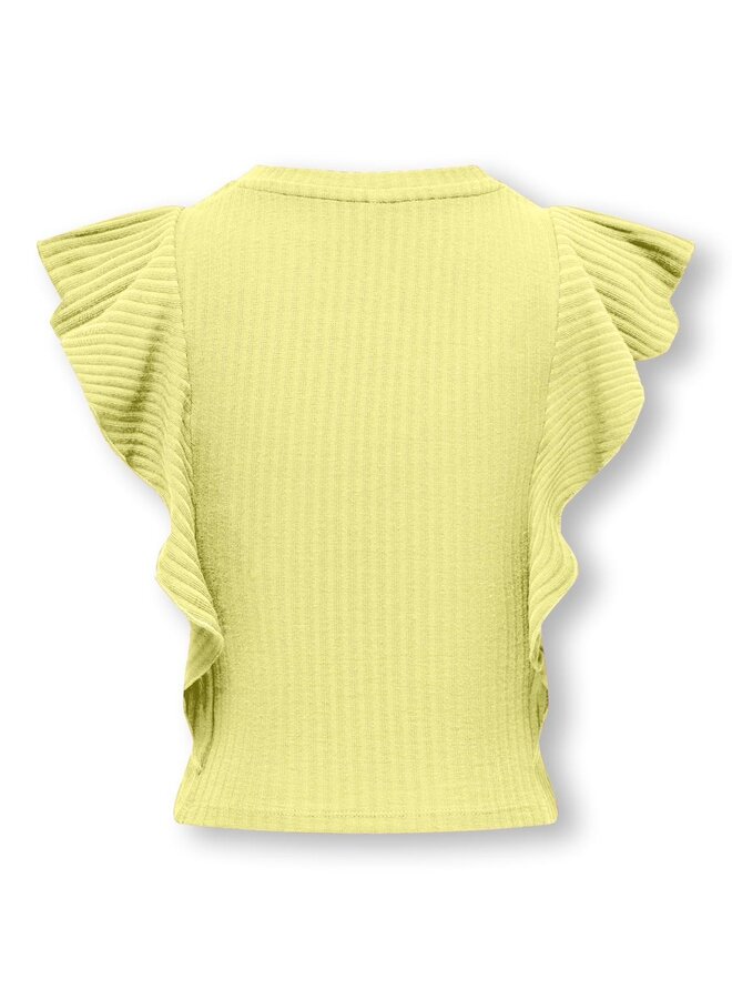 Kids Only - Nella – Short ruffle top - Yellow Pear