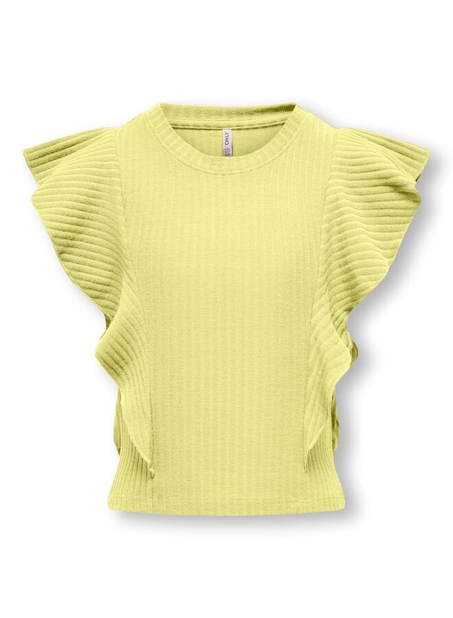 Kids Only - Nella – Short ruffle top - Yellow Pear