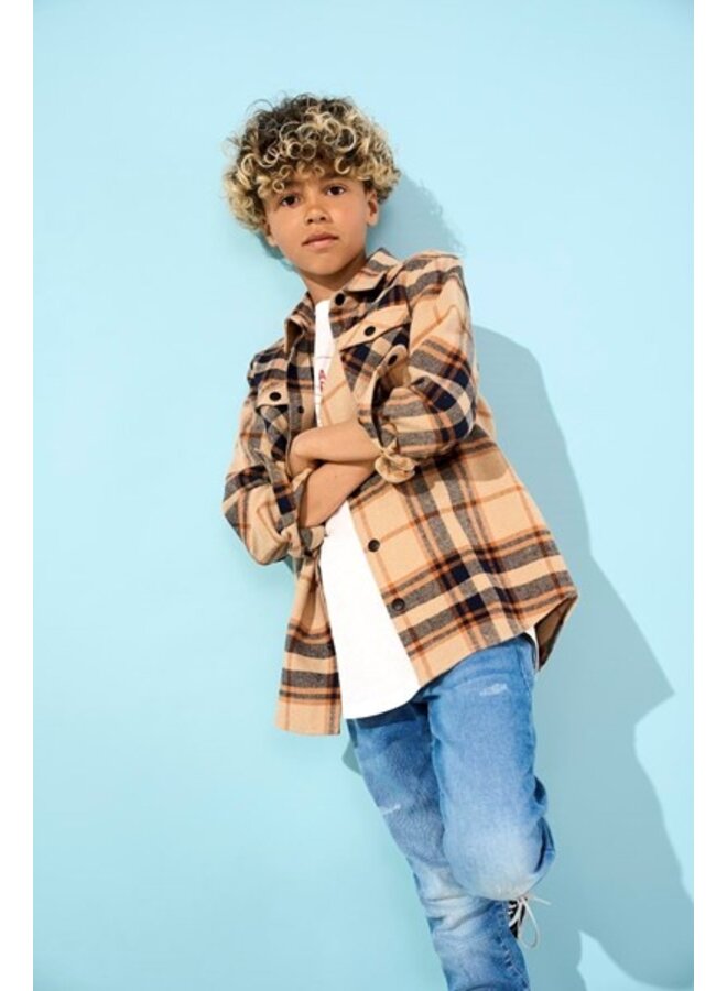 Kids Only Boys - Milo – Life check ls shirt wvn – Vintage khaki