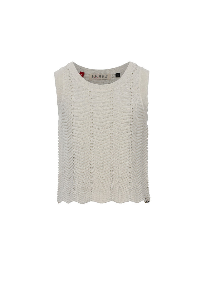 Looxs Little - Little knitted top – Ivory
