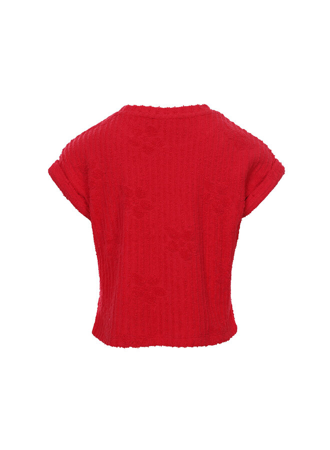 Looxs Little - Little terry cloth t-shirt – Red