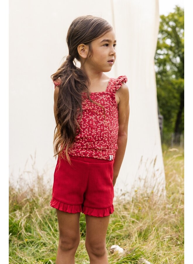 Looxs Little- Little ajour short – Red