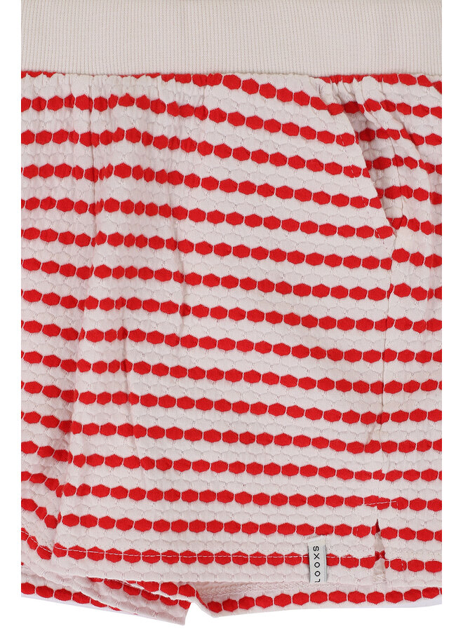 Looxs Little - Little striped short – Red