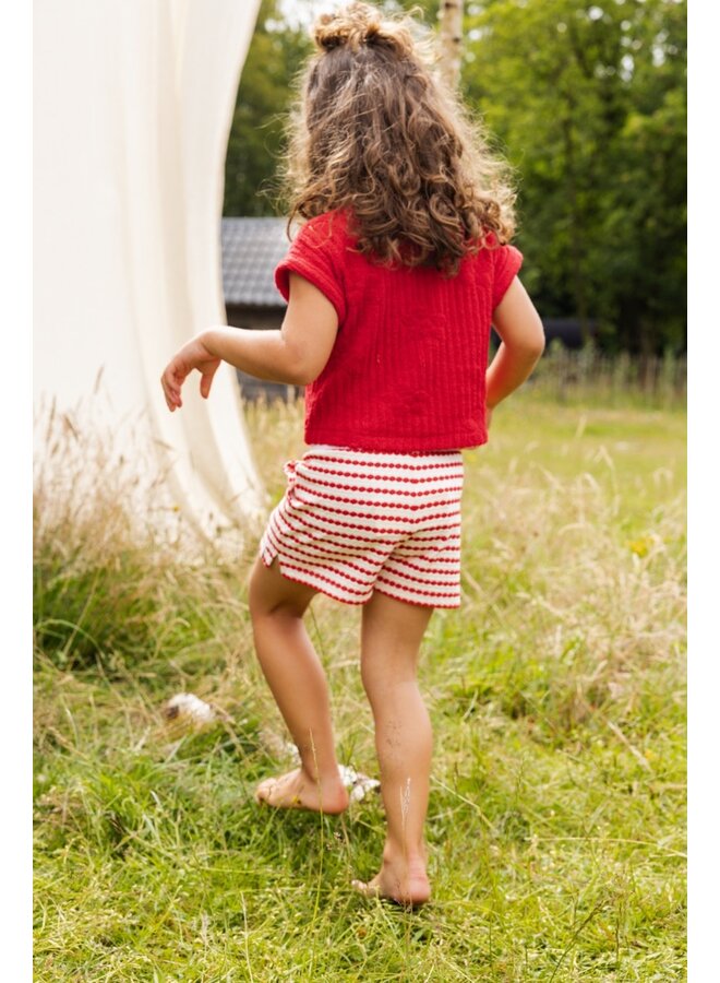 Looxs Little - Little striped short – Red