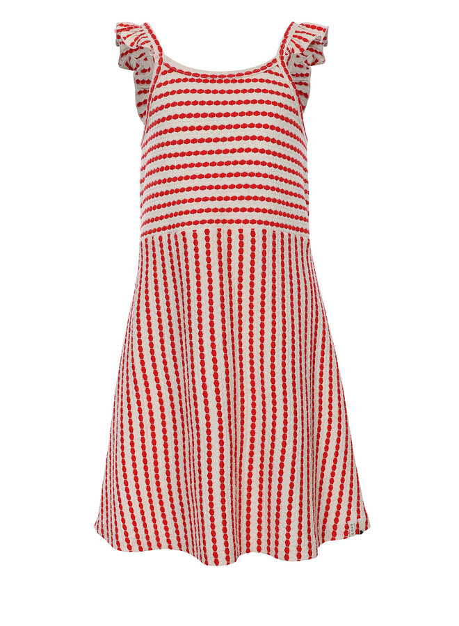 Little striped dress – Red