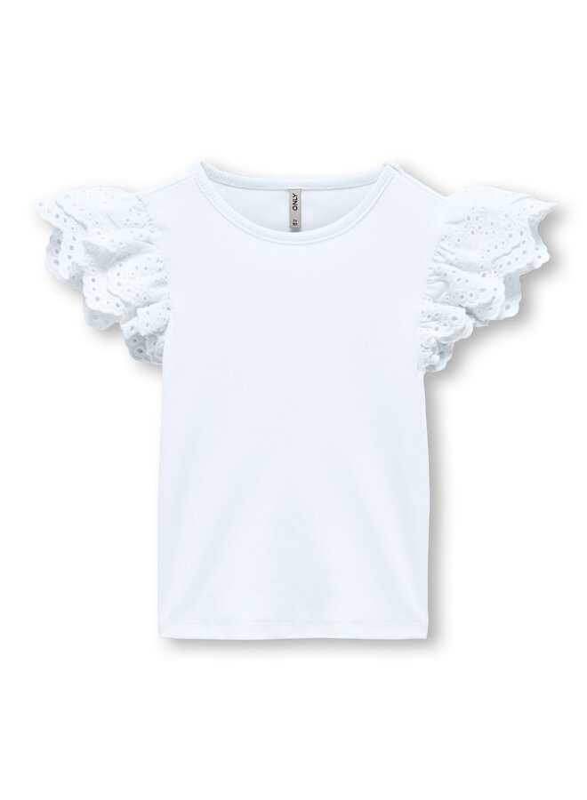 Kids Only - Zenia – Detail Top JRS – Bright White