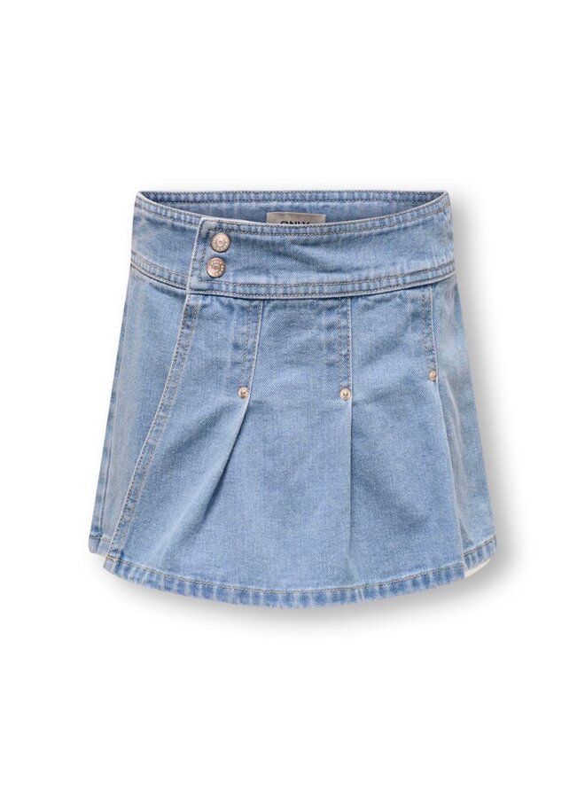 Kids Only - Venice – Pleated Skort – Light Blue Denim