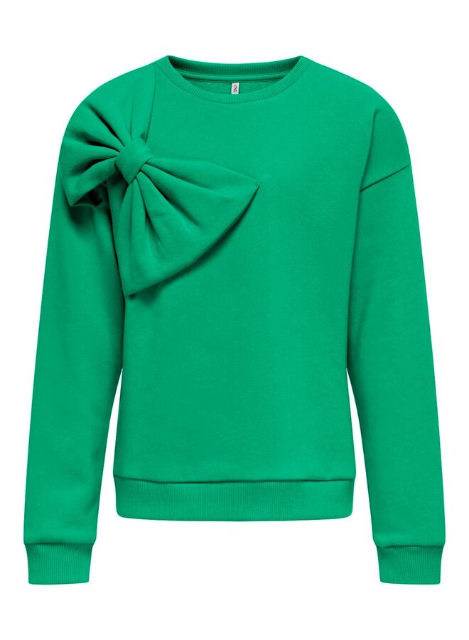 Valerie Ub L/S bow sweater  - Deep mint