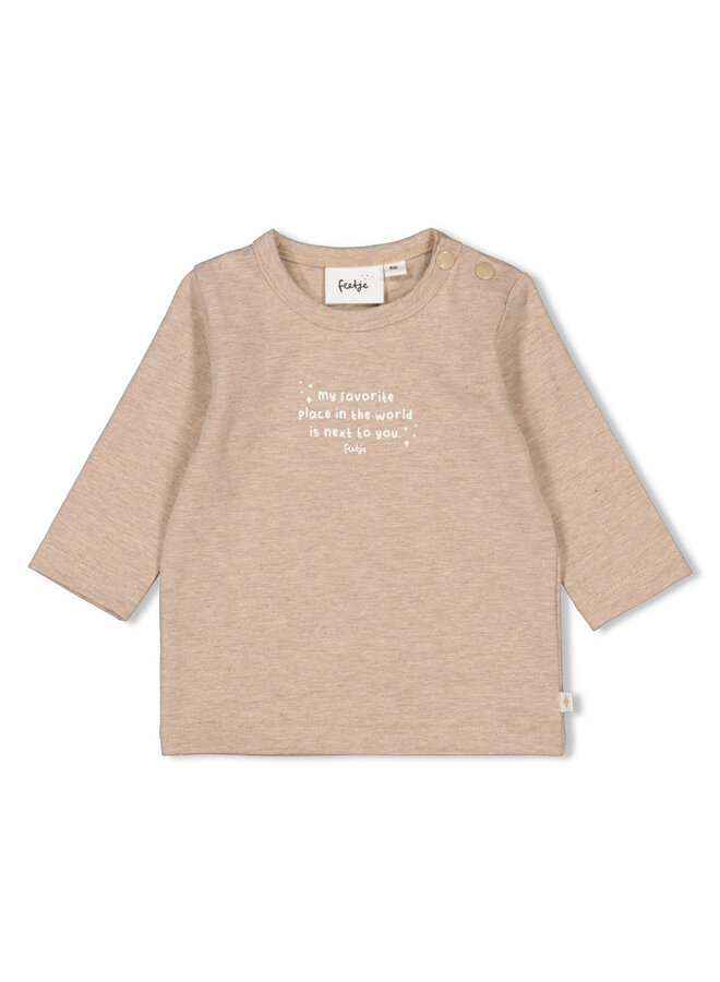 Longsleeve - The Magic is in You - Taupe melange