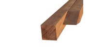Hardhouten paal 7 x 7 x 300 cm - gezaagd Hardhouten paal 7 x 7 x 300 cm - gezaagd