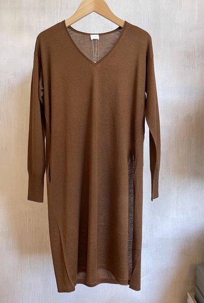 v-neck tunic camel