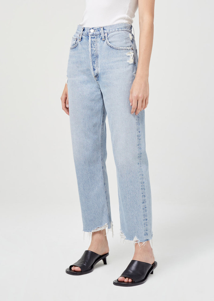 90's crop mid rise loose straight nerve-6