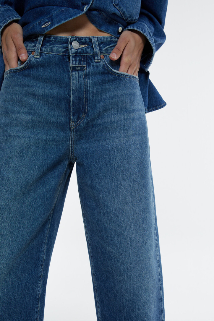 Calça Jeans Feminina Adulto Detalhe Estonada 483 Dinar Azul Jeans - Malhas  Ferju
