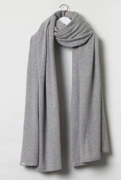 huge scarf grey melange