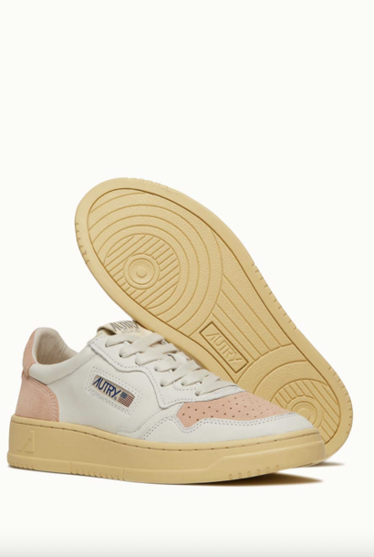 low wom suede/leat wht/coral