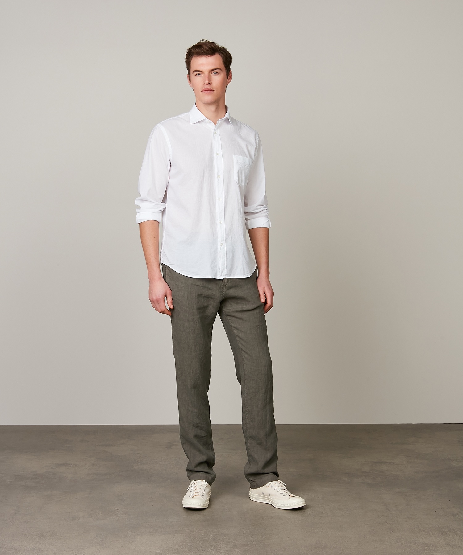 paul pat coton shirt white-2