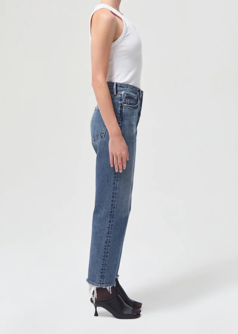 Agolde 90 s crop jeans oblique