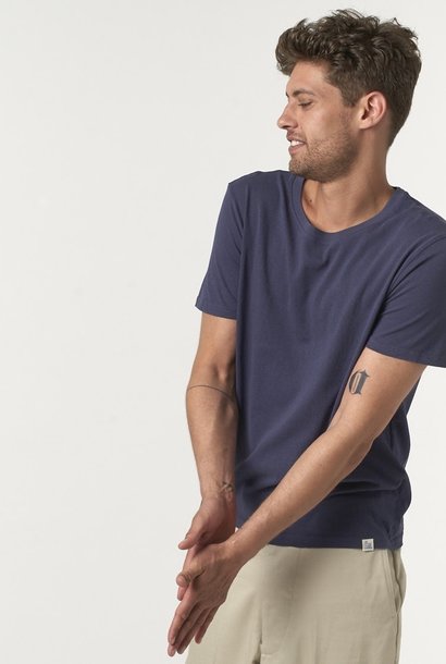 t-shirt washed relaxed fit denim blue