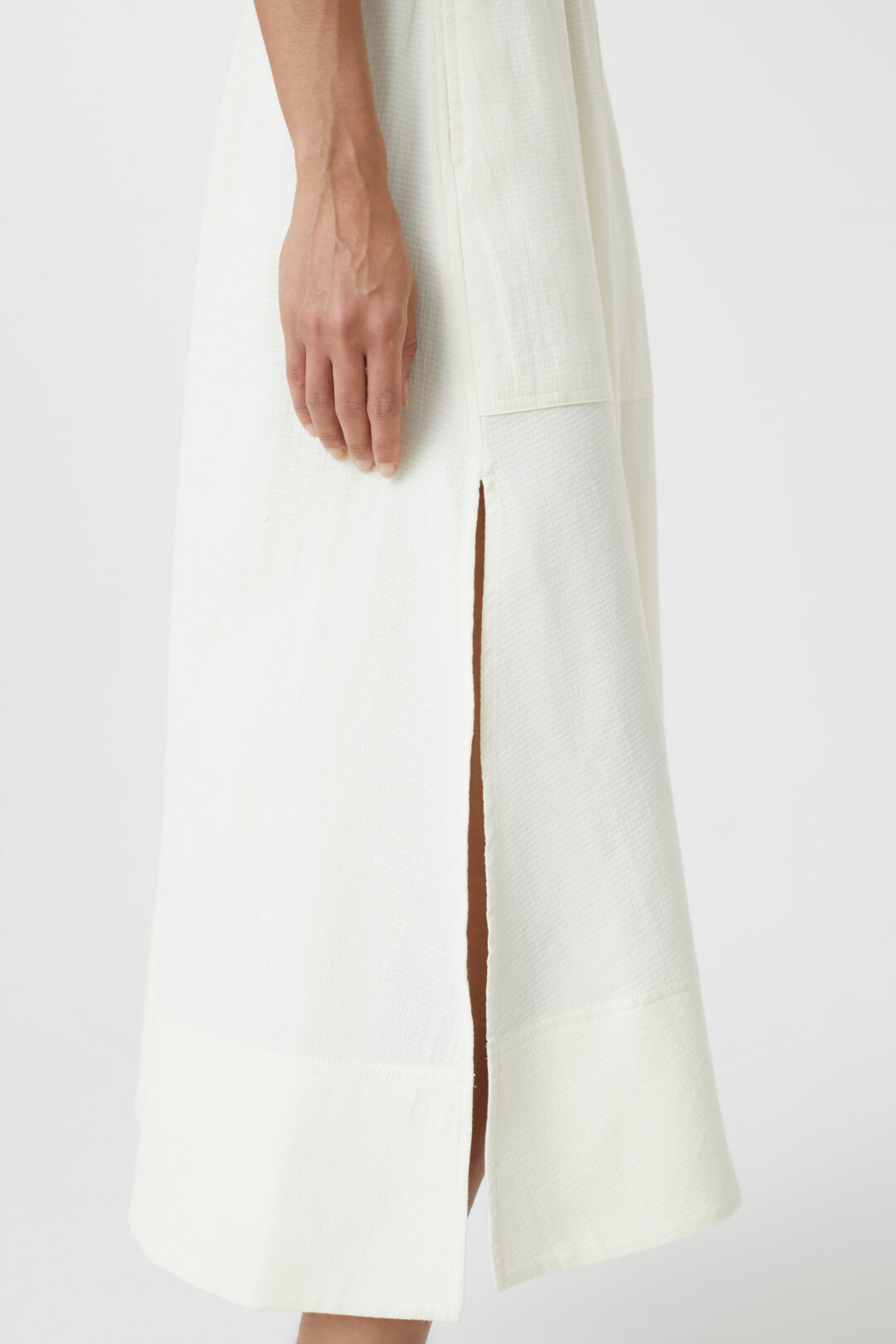 midi skirt off white-5