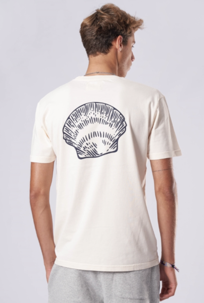 dantas t-shirt ecru / dark navy shell