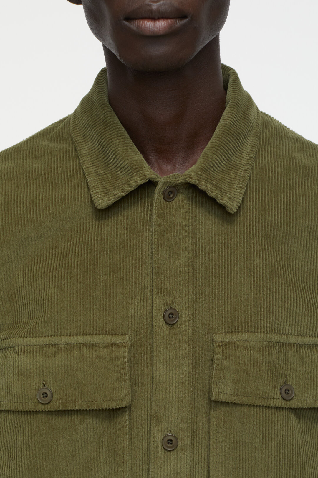 utility shirt rib khaki-4
